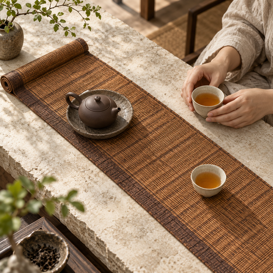 Woven Bamboo Tea Table Mat