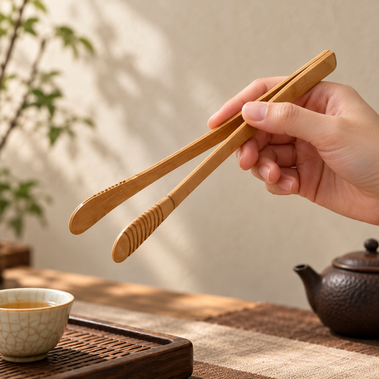 Bamboo Tea Serving Tongs