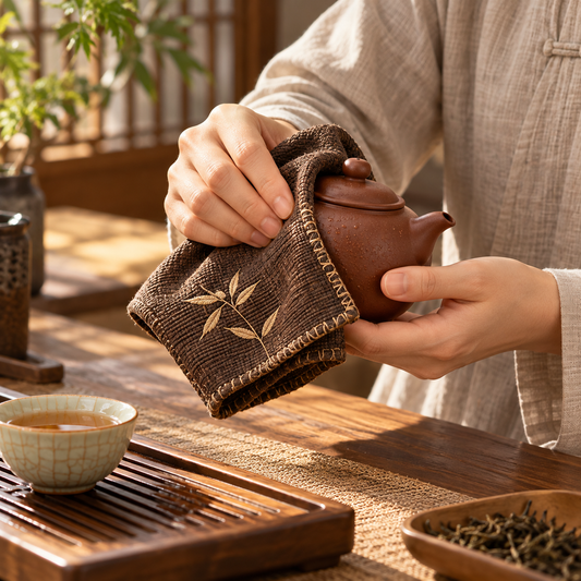 Brown Woven Tea Cloth